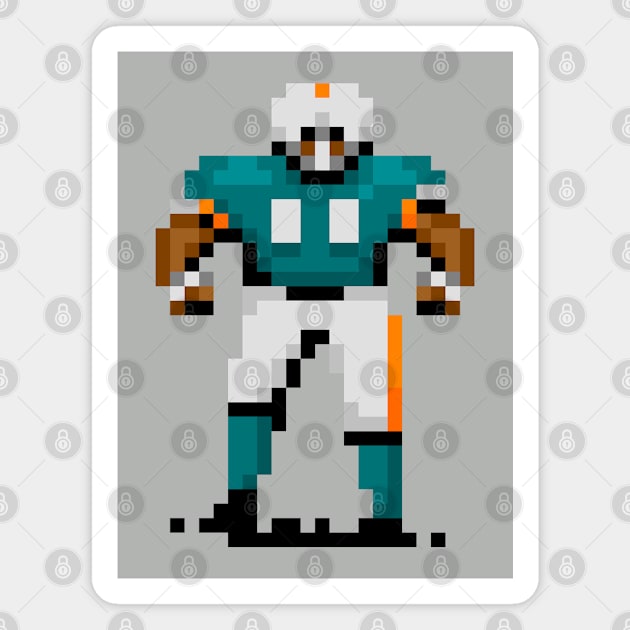 16-Bit Football - Miami (Throwbacks) Magnet by The Pixel League